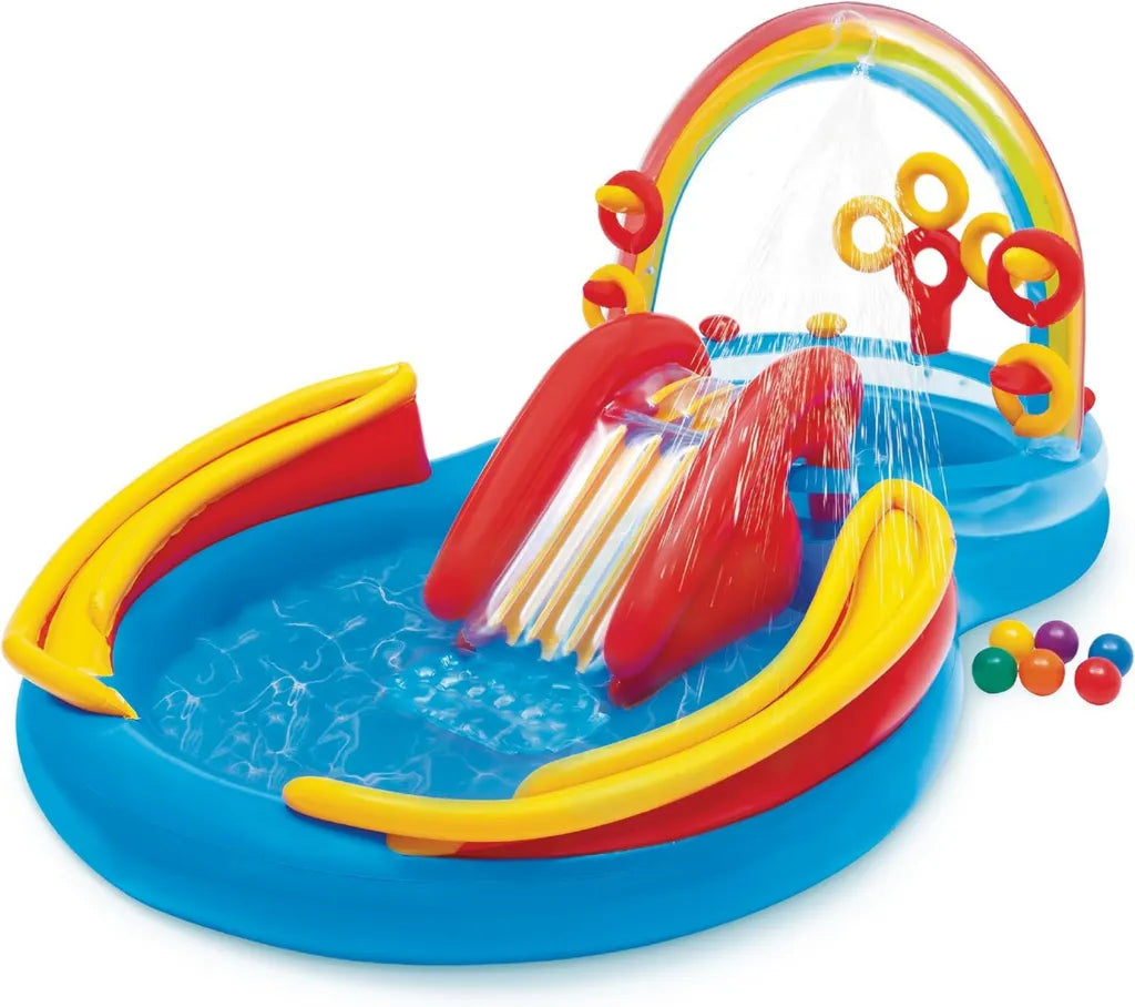 Centre de Jeux Arc-en-Ciel Intex pour Enfants, 297x193x135 cm