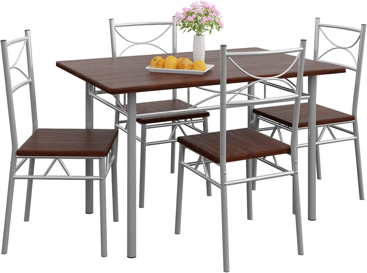 Table à manger et table de salle à manger – 5 pièces