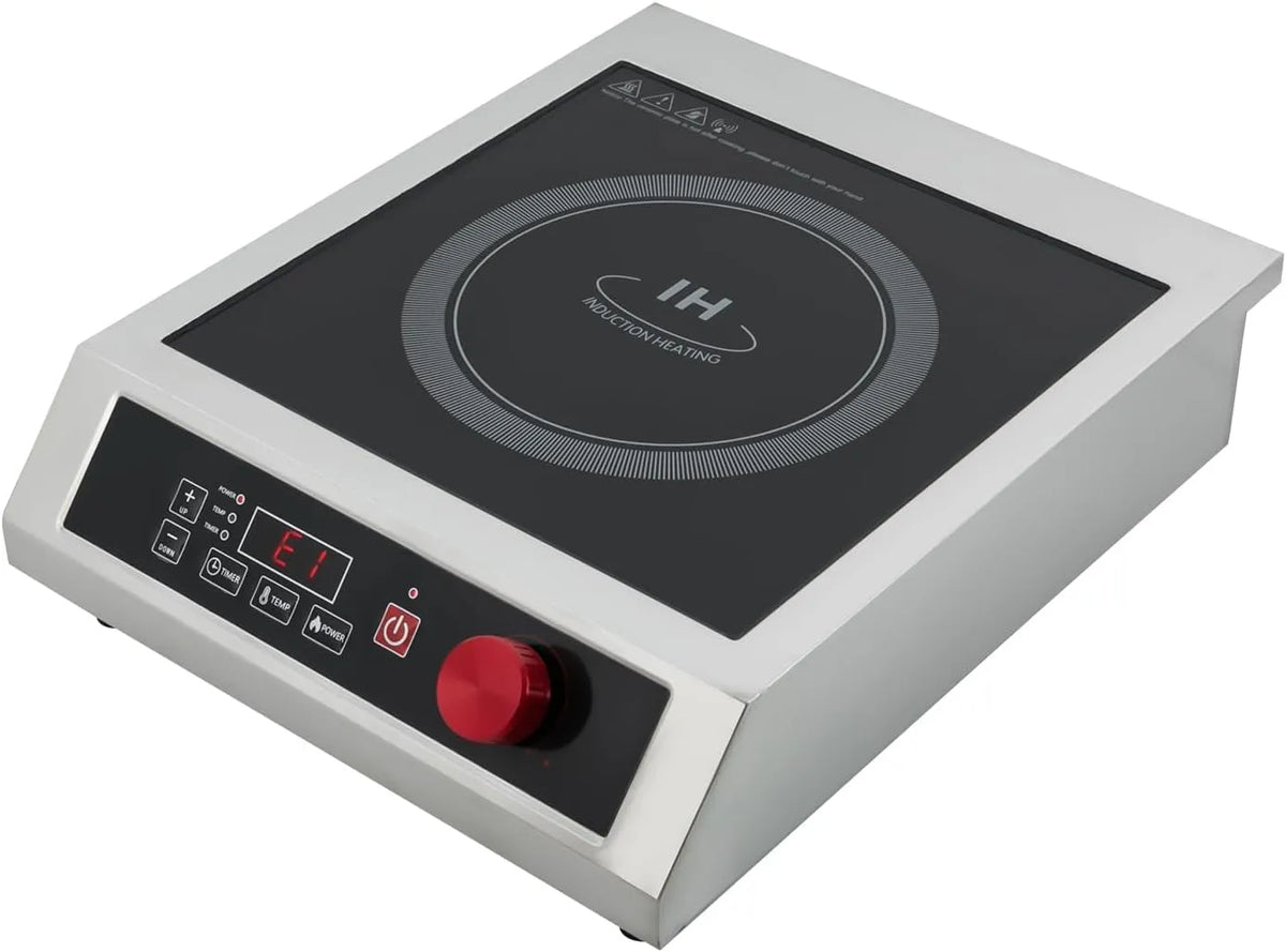 Ustensile de cuisson, 25Cm, 3500 W, portable, professionnel, Table De Cuisson À Induction Commerciale 3500W, Réchaud Électrique Affichage LED Plaque À