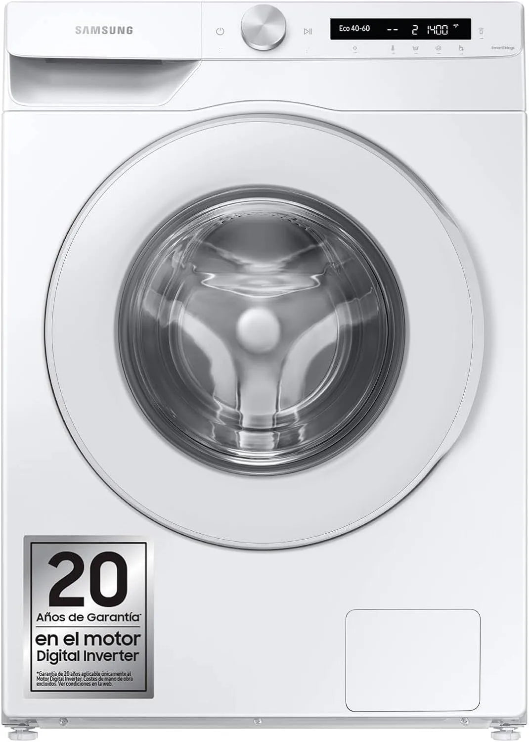 Samsung WW12T504DTW/S3 Lave-linge, 12 kg, blanc, Samsung Elettrodomestiques WW12T504DTW/S3 Machine à laver Ai Control Écollecteur de câbles