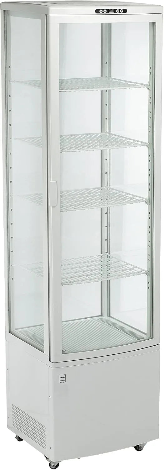 Ventilateur GGC3270, 52x48.5x189.5cm, 270 L, blanc, 4 ƒtagres RŽglables, METRO Professional Vitrine RŽfrigŽrŽe, 270L, Plastique, Verre