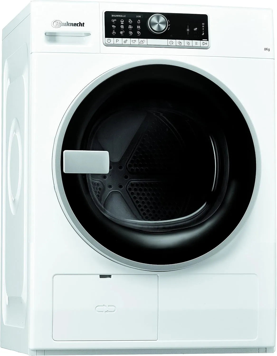 Bauknecht 82A2 Sèche-linge, 8 kg, silencieux, blanc, Technologie silencieuse, Sèche-linge à pompe à chaleur TR Trend 82A2 BW par Bauknecht - A++ - 8