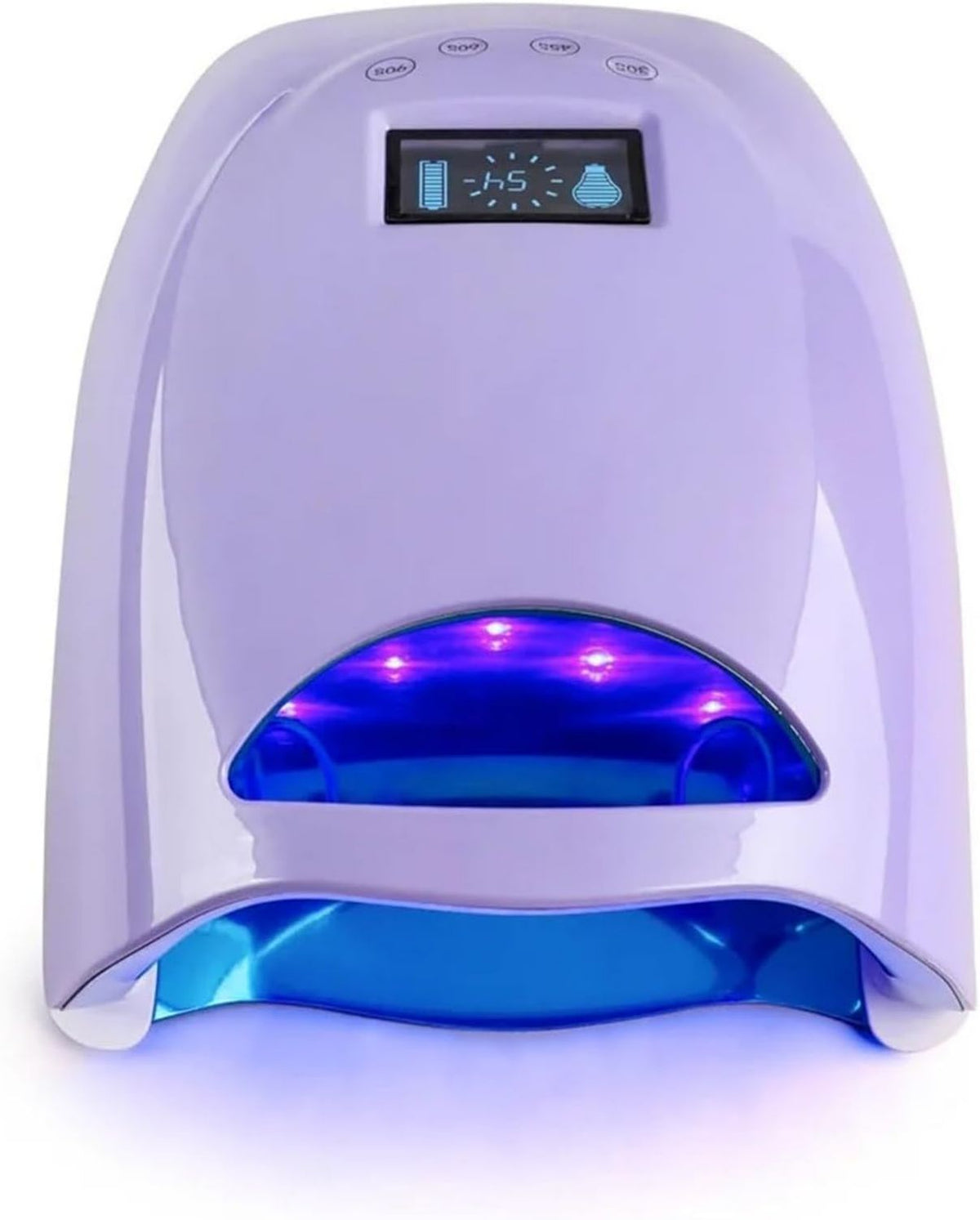 Lampe LED pour ongles: affichage LED, format portable, violet