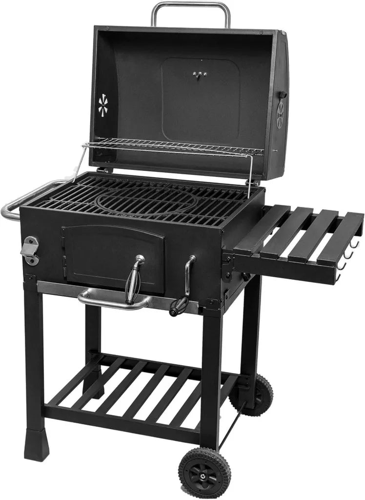 ACTIVA Barbecue en Fonte avec Grille Ajustable 115 x 67 x 107 cm