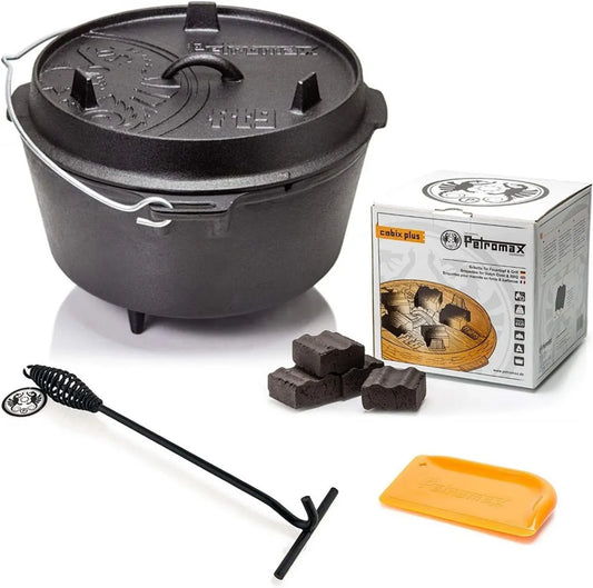 Cocotte en Fonte Petromax FT9 pour Cuisson Extérieure