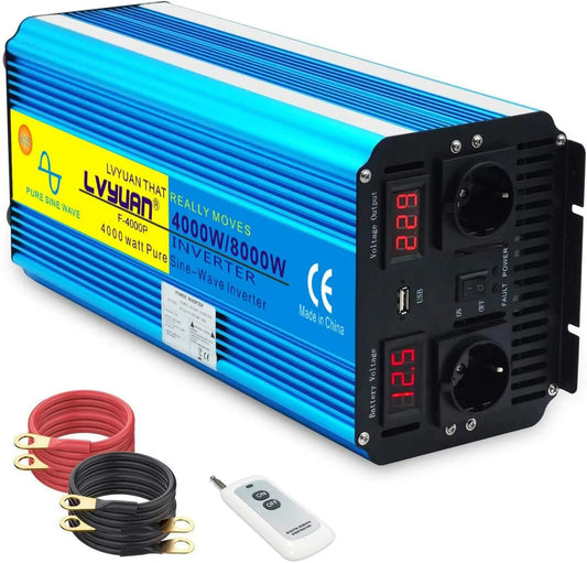 Convertisseur CC-CA et convertisseur de tension, 4000W, 8000W, 12 V, 230 V