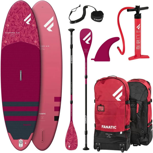 Planche de Paddle Gonflable Fanatic Diamant Air 10'4 avec Accessoires - Sac, Pompe et Pagaie