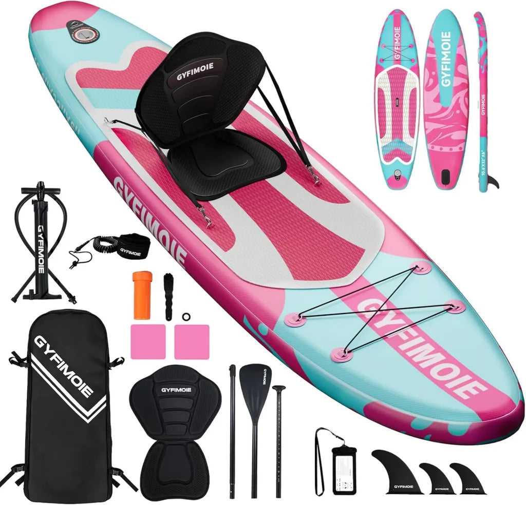 Planche de Paddle Gonflable 325 cm - Avec Support Caméra et Accessoires Complets