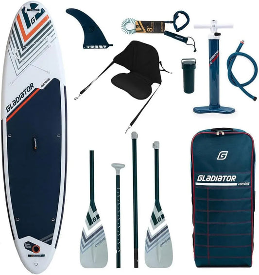 Planche de Paddle Gonflable Gladiator Origin - Idéale pour Tous Niveaux avec Accessoires