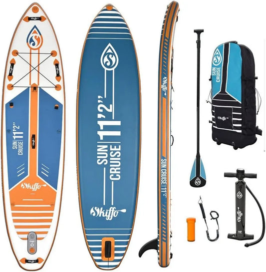 Planche de Paddle Gonflable Sun Cruise 11'2 avec Accessoires, Skiffo