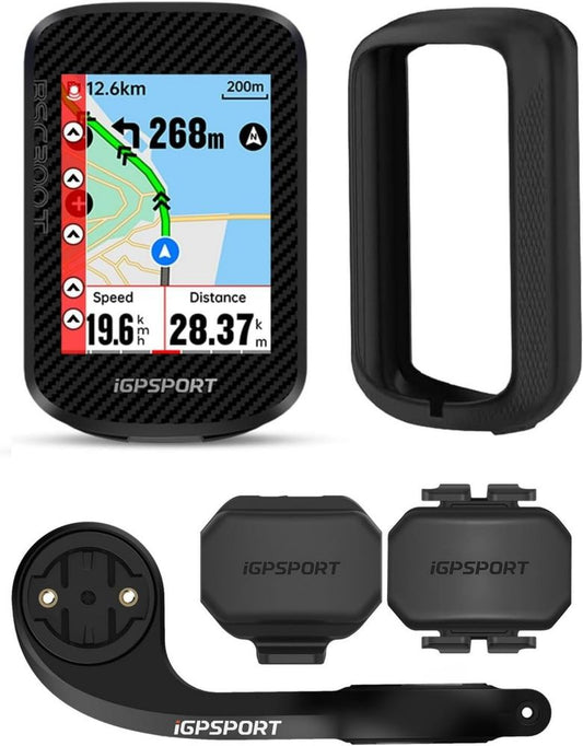 Compteur GPS Vélo iGPSPORT BSC300T avec Écran Tactile 2,4’’, Navigation et Alerte de Route, Étanche IPX7, Compatible Strava