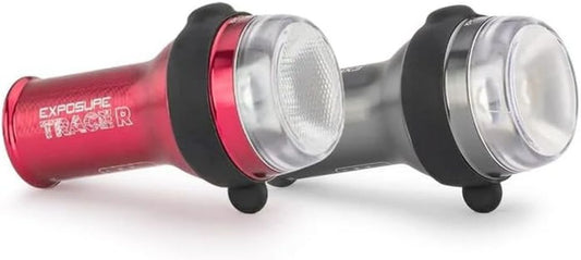 Kit de lumières vélo trace avant et arrière, USB-C, 125 lumens, autonomie 3-24h