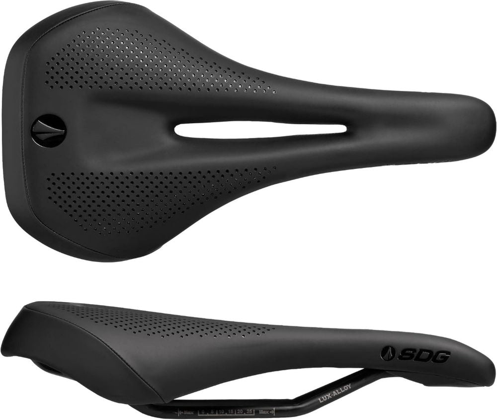 Selle de Vélo Allure 2.0 Lux pour Adultes, Aluminium Noir, Taille Unique