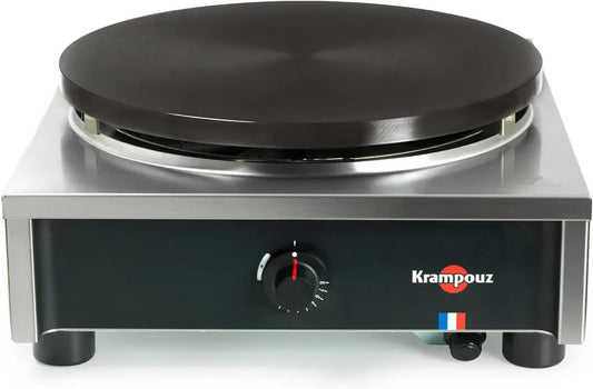 Crêpière carrée à gaz Krampouz 40 cm avec allumage par batterie