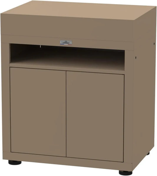 Meuble LE MARQUIER avec Étagère, 80 x 55 cm, Couleur Taupe