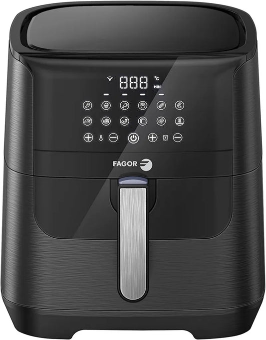 FAGOR FG706 Friteuse Intelligente 7L 1800W, Température Réglable, 12 Programmes, Connectivité WiFi via Tuya