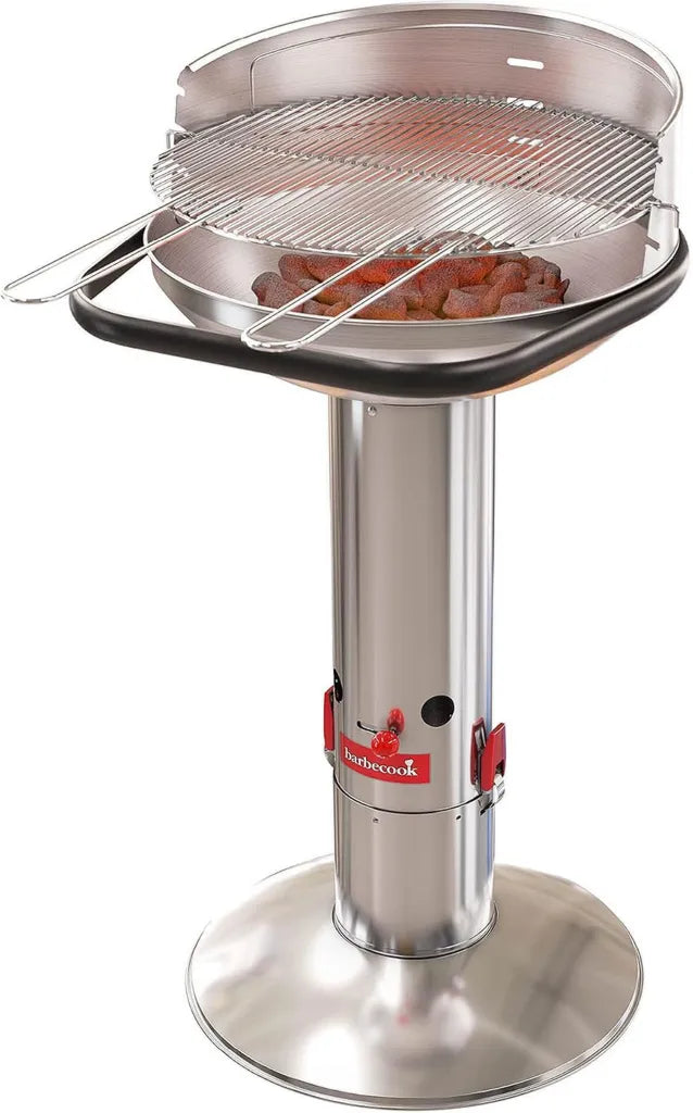 Grill à charbon en acier inoxydable 47,5 cm - Gris