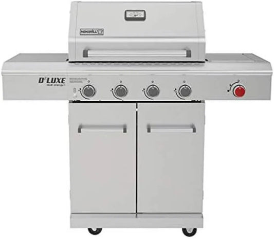 Barbecue à Gaz Nexgrill 4 Brûleurs Inox avec Brûleur Latéral et Couvercle Deluxe