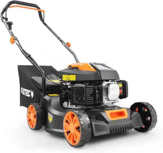 FUXTEC Tondeuse à Essence FX-RM4180 - Compacte et Légère avec Largeur de Coupe 41cm et Bac 45L