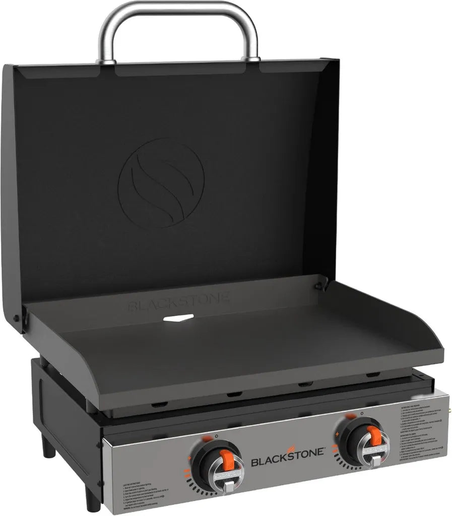 Plaque de cuisson Blackstone 2205 avec capot en acier au carbone, 55,9 cm