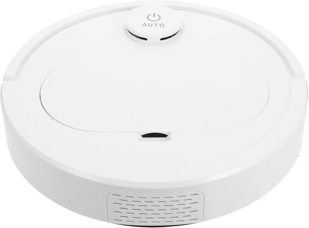 Aspirateur Robot Intelligent USB Blanc - Nettoyage Automatique Puissant pour Tapis et Sols Durs