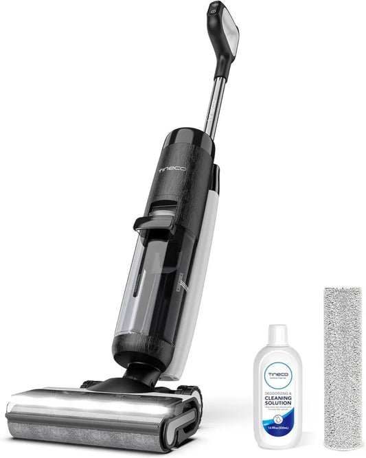 Tineco Floor One S7 Pro Aspirateur Nettoyeur Sec et Humide Sans Fil pour Sols Durs, Écran LED, Longue Autonomie, Idéal pour Saletés Tenaces et Poils d’Animaux