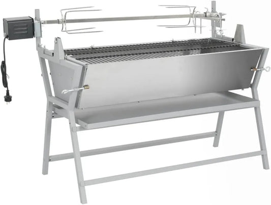 Grill Électrique en Acier Inoxydable pour Jardin - vidaXL