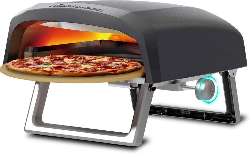 Four à pizza portable Napolitain Pro, cuisson rapide à gaz jusqu'à 500°C, prêt en 60 secondes, avec sac de transport et pierre