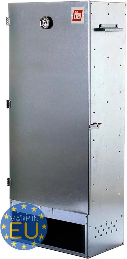 Fumoir Premium en Métal Galvanisé avec Thermomètre - 111x29x47 cm, Résistant à la Corrosion
