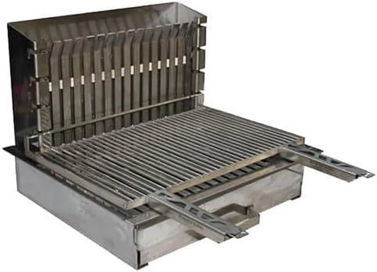 Grill Intégré en Acier Inoxydable au Charbon - Plancha Tonio