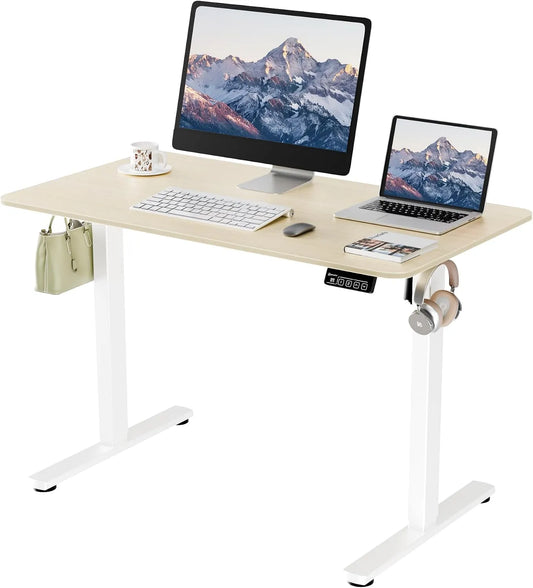 Bureau et table informatique – réglable, usage à domicile, 110 × 60 cm