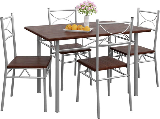 Table à manger et table de salle à manger – 5 pièces