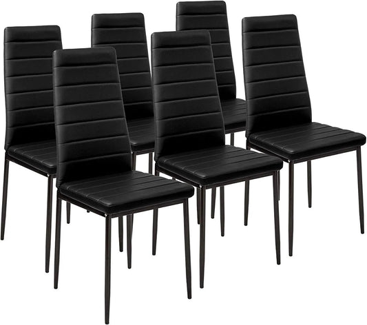 Chaise: Lot de 6, noir