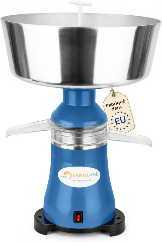 FarmLand Centrifugeuse de lait électrique, Séparateur de lait de qualité supérieure, pour débutants et professionnels, Séparateur de lait puissant