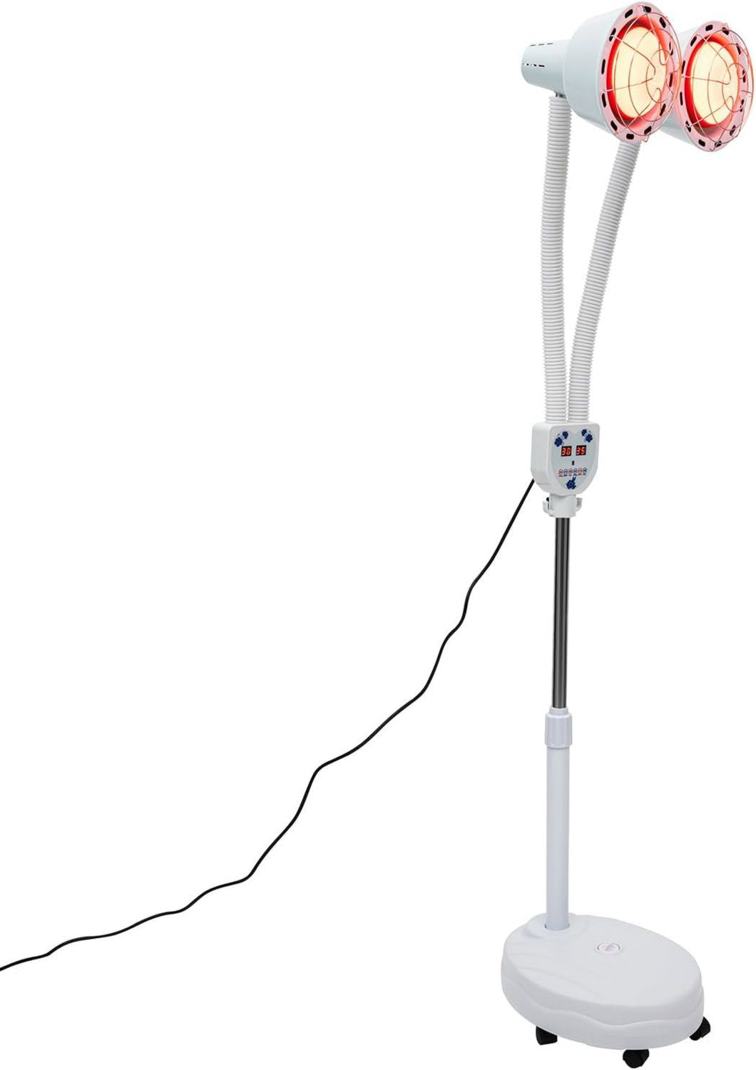 Lampe à lumière rouge – réglable, avec chauffage, avec roulettes, 275 W