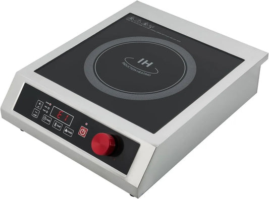Ustensile de cuisson, 25Cm, 3500 W, portable, professionnel, Table De Cuisson À Induction Commerciale 3500W, Réchaud Électrique Affichage LED Plaque À