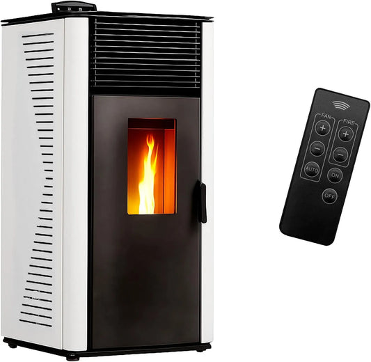 Ustensile de cuisson, 12 kW, blanc, ustensile de cuisine, Poêle à granulés Anita 12 kW Blanc Sannover