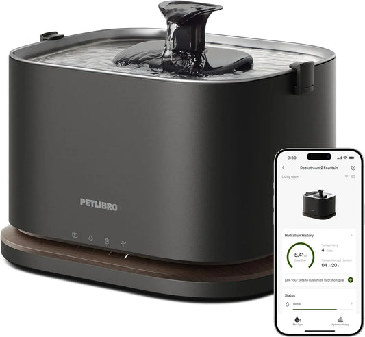 3L/101oz 5GHz Distributeur, Batterie, 3 L, Wi-Fi, acier inoxydable, sans fil, pour Chats, PETLIBRO