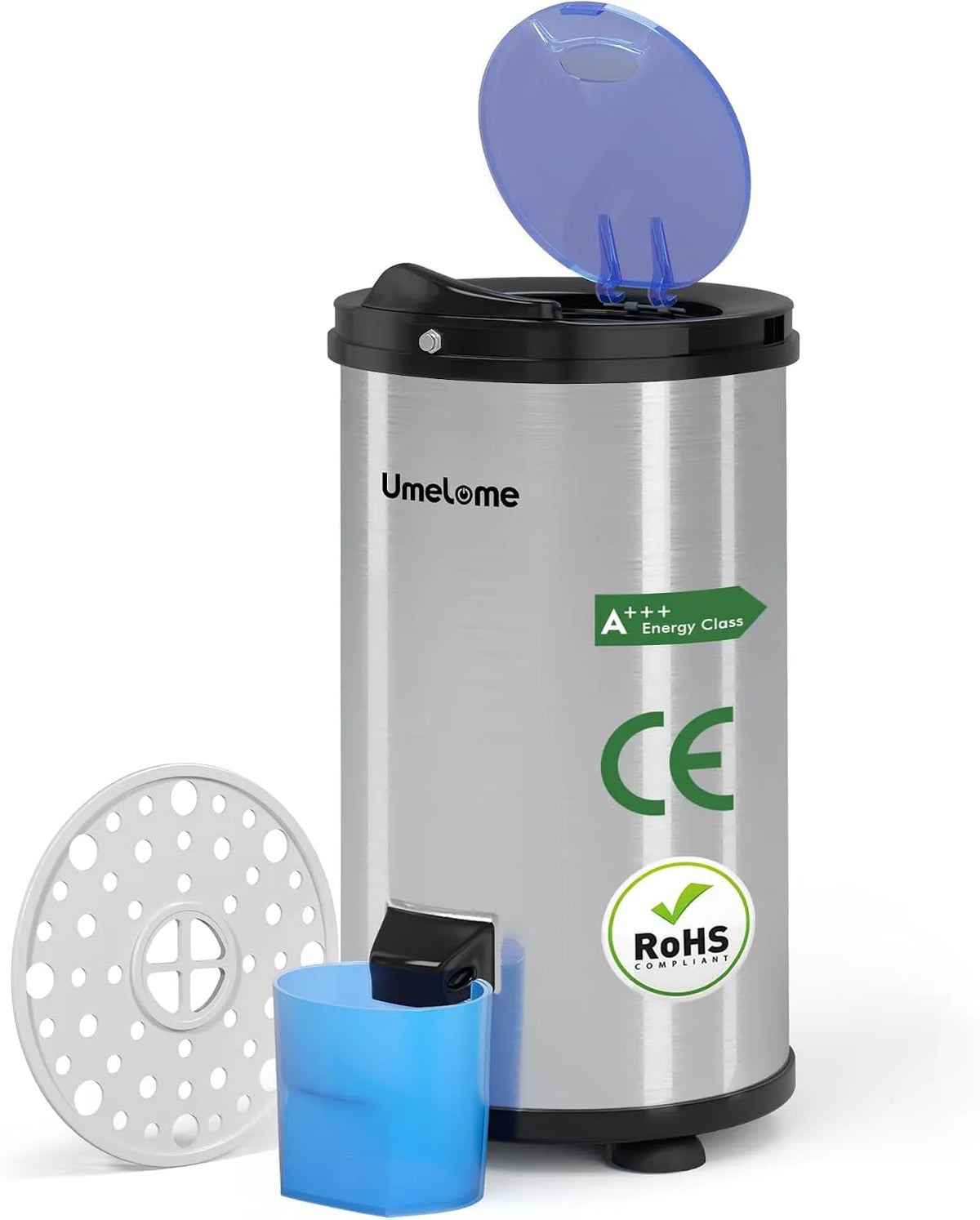 Produit Argenté, Essoreuse grande capacité 4 kg Séchoir rotatif Spin Dryer énergétique et économie d'énergie Classe d'efficacité énergétique A+++