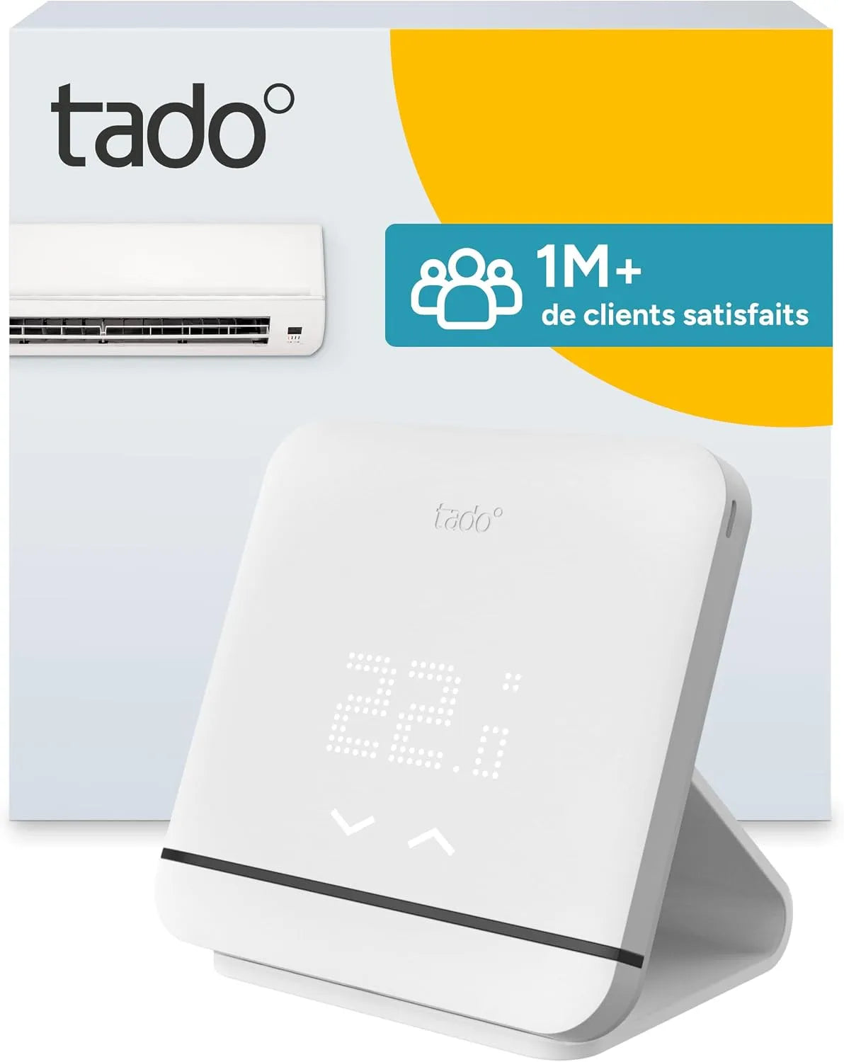Google Contrôle via Wi-Fi, tado° Contrôle Connecté et Intelligent de la Climatisation Avec Support, Contrôle pompe à chaleur, Économie d'énergie