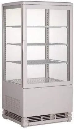 Vitrine réfrigérée R600A, 68 L, Vitrine Réfrigérée 4 Faces Vitrées Blanche - 68 L - Combisteel - R600A