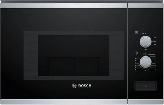 Bosch BFL520MS0 Micro-ondes, acier inoxydable, four micro-ondes, Cavité en inox, Série 4, intégrable