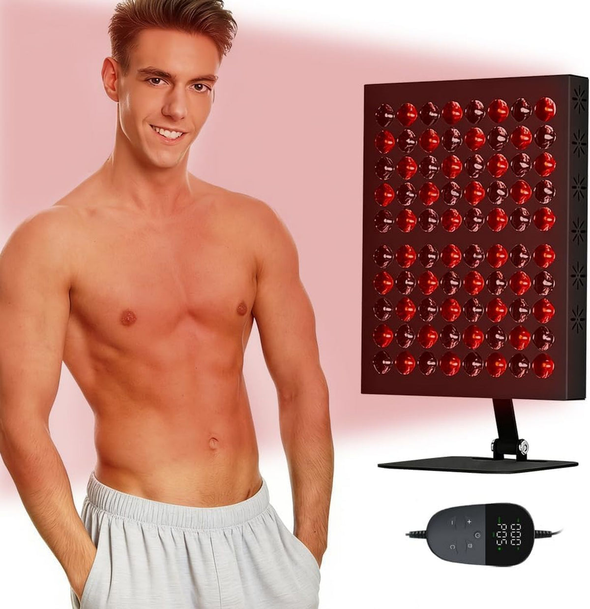 Red Light Lamp Heat Lamp Face Lampe à lumière rouge - 850 nm, 660 nm, 50 W