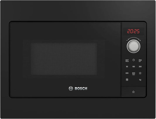 Bosch Serie 2 BFL523MB3 Micro-ondes, 20 L, 800 W, four micro-ondes, noir, Bosch Serie 2 BFL523MB3 micro-onde Intégré, placement