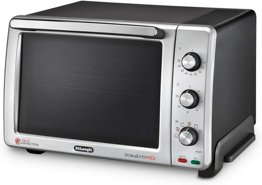 De'Longhi Four électrique, 24 L, 2000 W, De'Longhi EO 24752 Midi Four électrique, 24 litres, argent
