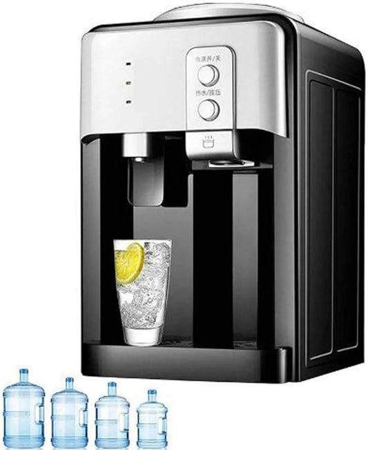 Machine à glaçons, distributeur électrique d'eau chaude et froide à chargement par le haut pour la maison, le bureau, le dortoir