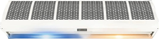 Radiateur électrique, 120 cm, blanc, 2 réglages de Volume d'air
