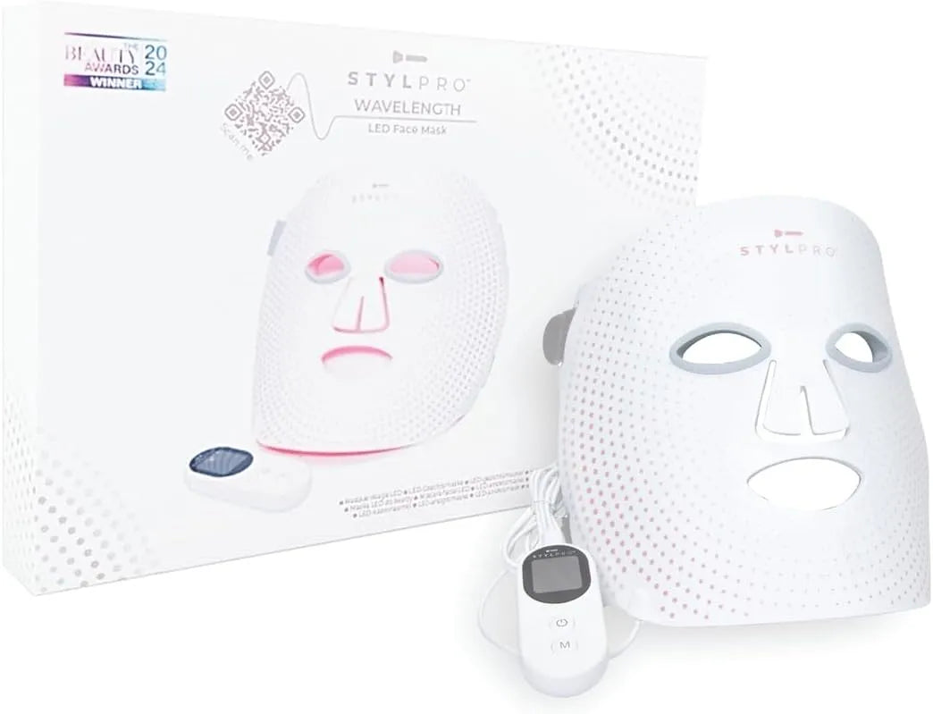 Flexible, Masque facial à LED à longueur d'onde, Soin de la peau multi-mode avec lumière rouge, bleue