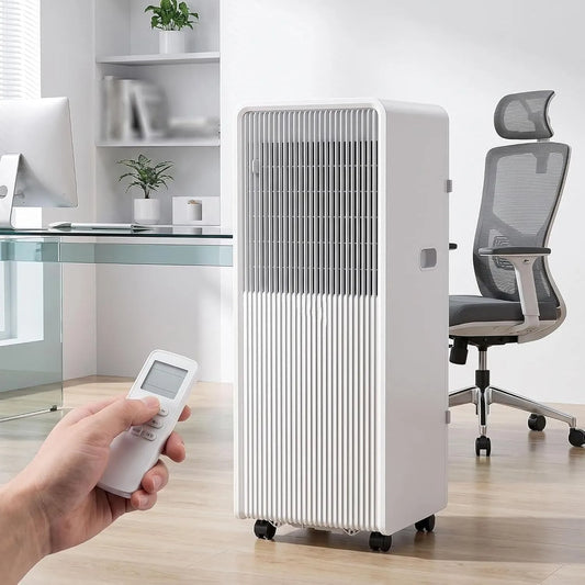 Climatiseur 24H, minuteur, silencieux, 11000 Btu, 4 Modes, Télécommande, Installation Complète, Convient pour Grande Surfac