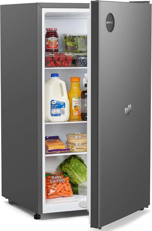 Congélateur CR91, 91 L, 1 à 10 °C, 40 dB, thermostat, silencieux, armoire congélateur, gris, Réfrigérateur avec Éclairage Intétré, Frigo Petit de